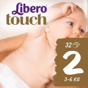 Подгузники Libero Touch 2 (3-6 кг) 32 шт (7322541070315)