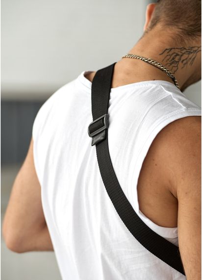 Мужская сумка бананка Sambag Holster MSH чорна 36 × 14 × 4 см (87119131m) | Зображення 6