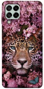 Чохол IBANAN Леопард у квітах для Samsung Galaxy M53 5G