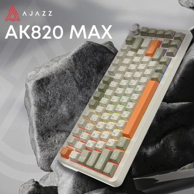 Клавиатура Ajazz AK820 MAX Flying Fish Switch RGB Wireless/Bluetooth/USB Beige (AK820MAX-FF-R) | Зображення 2
