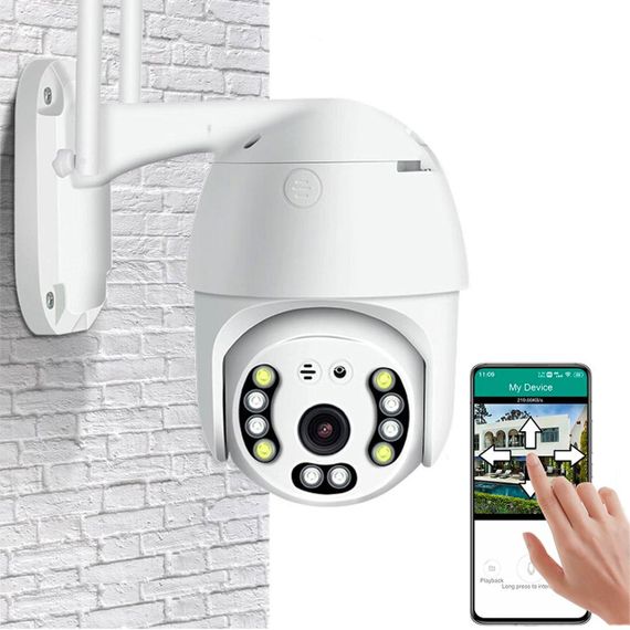 Вулична IP камера відеоспостереження з WiFi, CAMERA CAM 6 / Поворотна ip камера відеоспостереження / Відеокамера з віддаленим