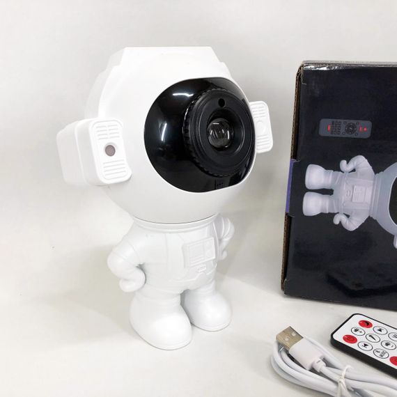 Світильник космонавт 3d проектор, Світильник зоряне небо на стелі, Нічник проектор зоряне небо IO-79 | Зображення 7