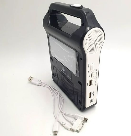 Ліхтар на сонячній батареї PowerBank EP-036 2400mAh - радіо-bluetooth Easy Power Чорний (MER-15328_514) | Зображення 3
