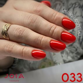 Гель-лак JOIA vegan 033 червоний, 6 мл