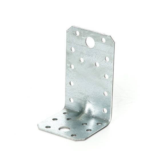 Угольник универсальный с усиленным ребром 70х70х55х2.0мм оц. (пачка, кратно 10шт) APRO