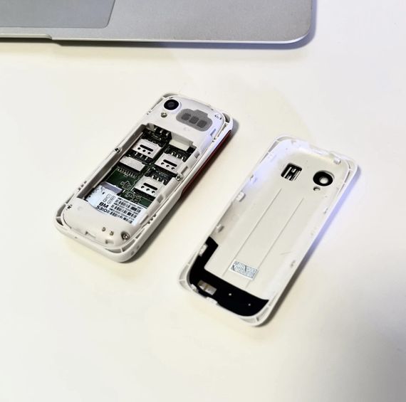 Мини мобильный телефон AIEK BM5310 3SIM Белый (код: SKU-2163831650) | Зображення 5