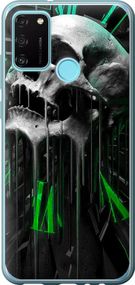 Чехол на Huawei Honor 9A Череп-часы "4100u-1900-17620"