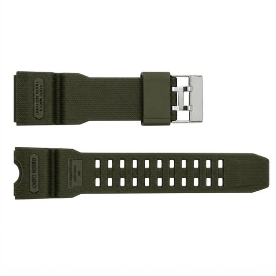 Ремінець для годинника Skmei 2396 Army Green силіконовий темно-зелений мілітарі