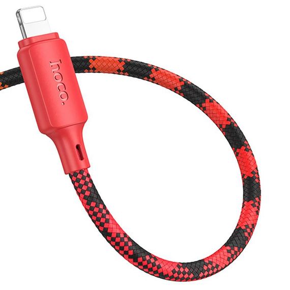 Дата кабель Hoco X116 Meridian Type-C to Lightning 27W (1m) Gradient Red Mix | Зображення 2