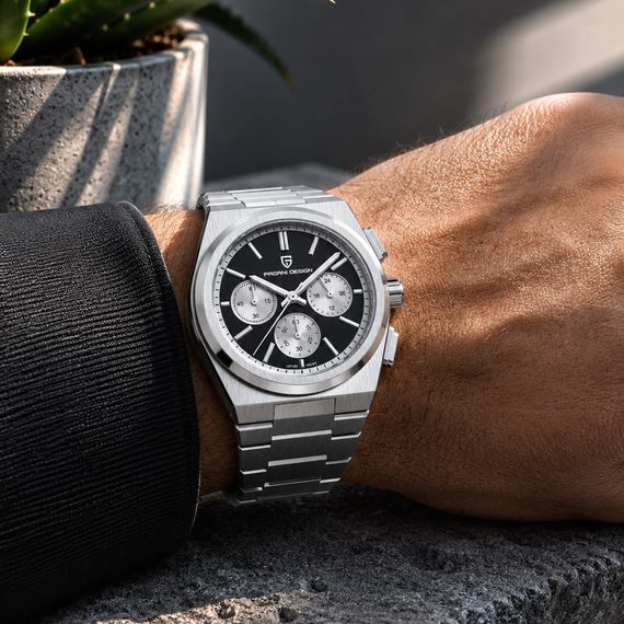 Чоловічий годинник Pagani Design PD-1761 Silver-Black | Зображення 4