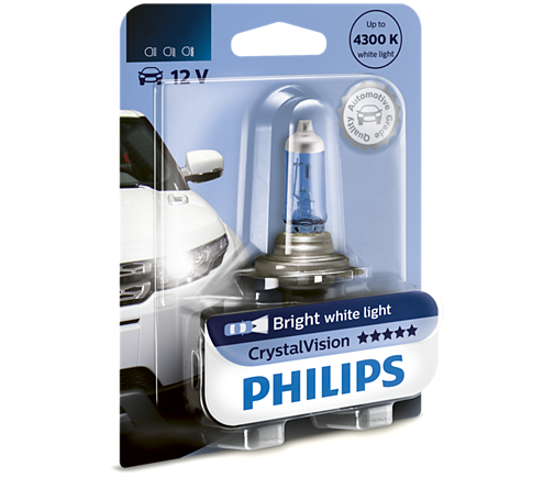 Галогеновая лампа PHILIPS 12336CVB1 H3 55W 12V PK22s CristalVision