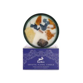 Свічка соєва з камінням та квітами Hop Hare Сонце 175г 5056368334719