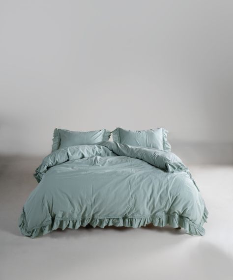 Постільна білизна Limasso Stonewashed Francesca 200 х 220 см Mint | Зображення 2