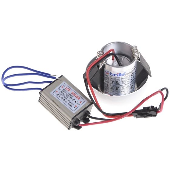 Светильник точечный для ванной LED-114/1W CH WH | Зображення 2