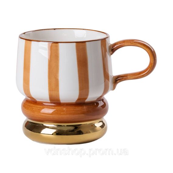 Чайний набір на 6 персон із порцелянаовою підставкою, шоколад HP-15-29 | Зображення 2