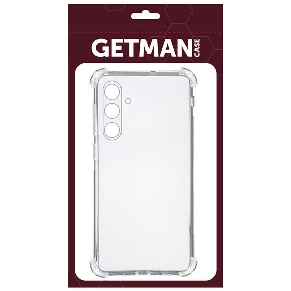TPU чохол GETMAN Ease logo посилені кути Full Camera для Samsung Galaxy S25+ Безбарвний (прозорий) | Зображення 2