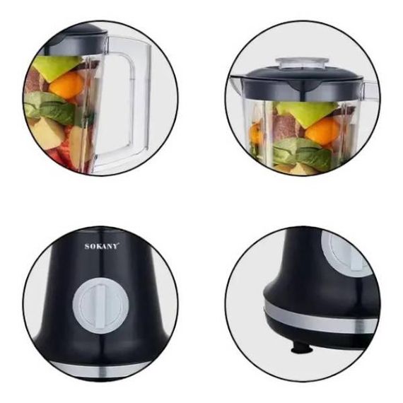 Блендер с кофемолкой 1,5л 500Вт SOKANY SK-JB-181 Черный