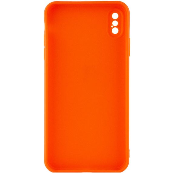 Силиконовый чехол Candy Full Camera для Apple iPhone XS Max (6.5") Оранжевый / Orange | Зображення 1