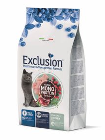 Корм Exclusion Cat Sterilized Chicken Mature сухой с курицей для стерилизованных пожилых котов 300 гр