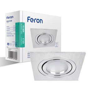 Вбудований світильник Feron DL6120 під лампу срібло
