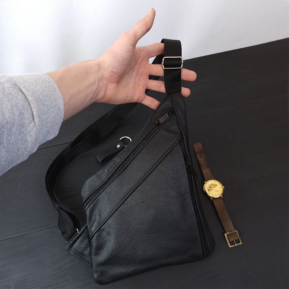 Сумка кобура наплічна, Чоловіча тактична сумка барсетка через плече, Сумка чоловіча планшет UI-553 через плече | Зображення 3