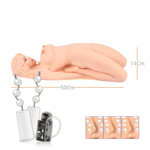 Мастурбатор лялька Kokos Veronia 2WayPlus з функцією масажу та вібрацією з вібрацією і масажем, два входи: sexstyle | Зображення 15