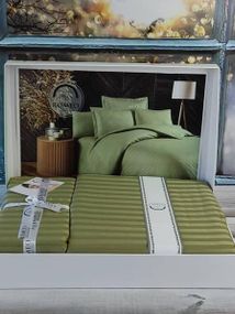 Постельное белье Romeo Line moss Сатин-страйп Хлопок Евро размер