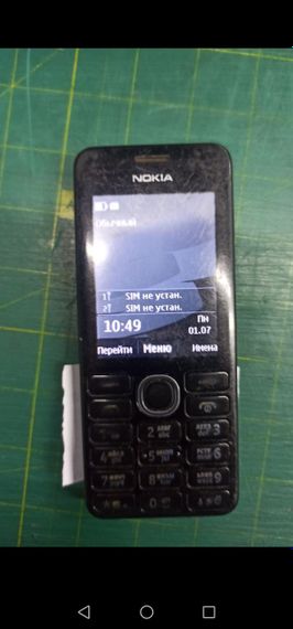 Кнопковий телефон Nokia 206 (RM-872) black бу.роб.