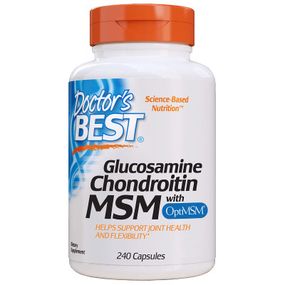 Витаминно-минеральный комплекс Doctor's Best Глюкозамин & Хондроитин & МСМ, OptiMSM, 240 капсул (DRB-00081) -