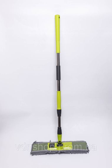 Швабра з телескопічною ручкою та насадкою з мікрофібри для миття підлоги, плитки, ламінату й лінолеуму HP-35015-51 | Зображення 2