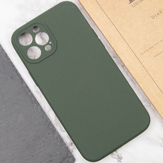 Чохол Silicone Case Full Camera Protective (AA) NO LOGO для Apple iPhone 12 Pro Max (6.7") Зелений / Cyprus Green | Зображення 4