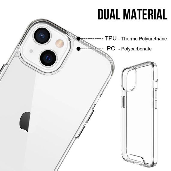 Чохол TPU Space Case transparent для Apple iPhone 15 (6.1") | Зображення 3