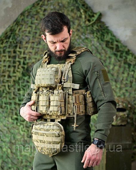 Плитоноска 4 точки быстрый сброс ONYX  Single sword пиксель ПП7561 | Зображення 2