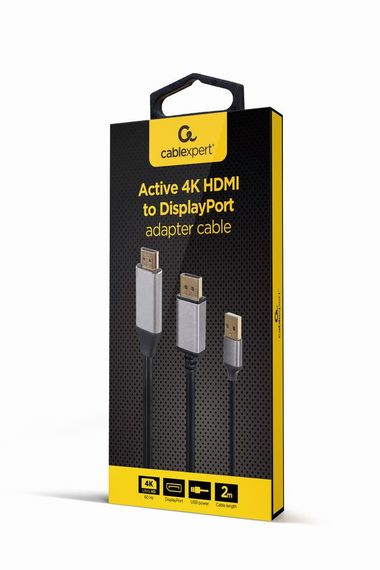 кабель-перехідник HDMI на DisplayPort Cablexpert A-HDMIM-DPM-01, 2м | Зображення 2