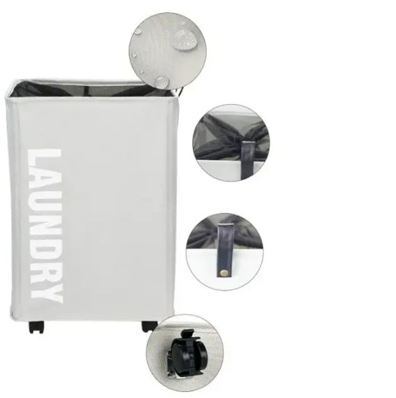 Тканевая корзина для белья с ручками ROLLING BAG AND243, ящик для белья | Зображення 1