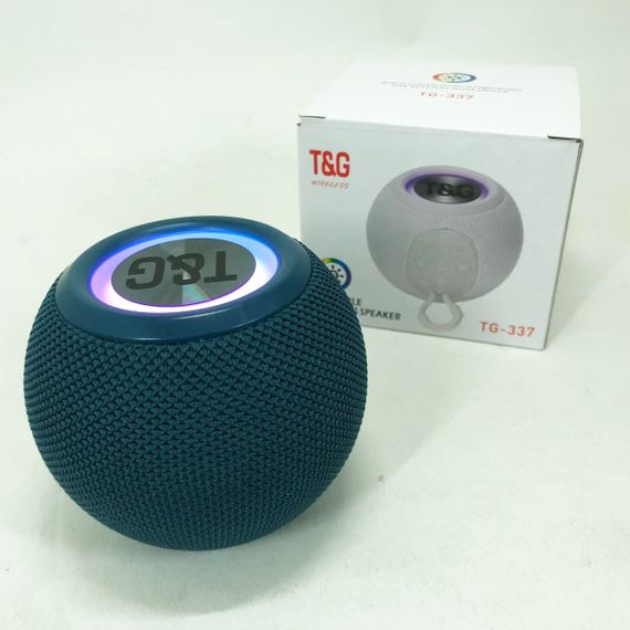 Бездротова потужна колонка TG337 з Bluetooth, RGB-підсвічуванням та радіо. Колір: синій | Зображення 3