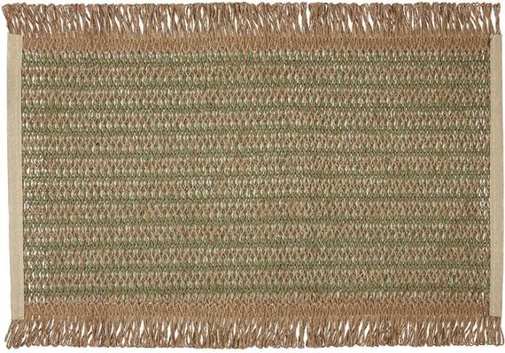 Набір 6 льняних підтарельників "Rustic Green" 30х45см, прямокутні