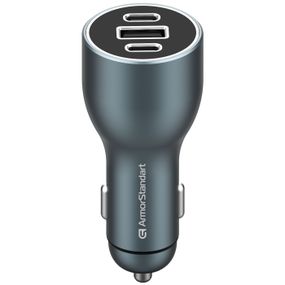 Автомобільний зарядний пристрій ArmorStandart Resolute Power ASPP-21 120W 2xUSB-C, USB (ARM70026)