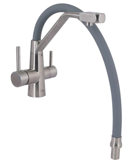 Змішувач для кухні Lidz Aria 020F3 з гнучким виливом з підключенням для питної води LDARI020F3GNK39211 | Зображення 3