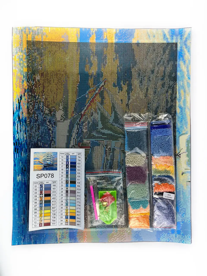 Алмазна мозаїка Корабель 40х50 см ColorArt SP078 | Зображення 2