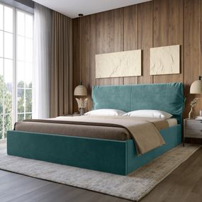 Двоспальне ліжко з м`яким узголів`ям LION Порто Парадіз 81 160х200 см (LION-041742)