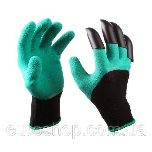 Рукавички садові кігті Garden Genie Gloves, щільні рукавички для саду, городу