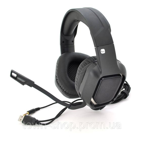 Наушники проводные Cyberpunk CP-007, с микрофоном и регулировкой громкости, Black, Box
