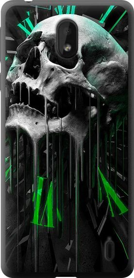 Чехол на Nokia 1 Plus Череп-часы "4100u-1677-17620"