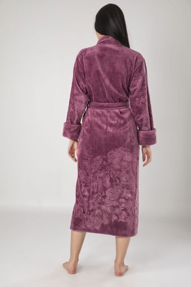 Женский халат Nusa 8650 махровый, фуксия M | Зображення 1