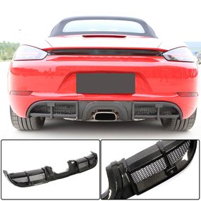 Дифузор заднього бампера V1 (2016-2019, Карбон) для Porsche Boxster/Cayman 982 (718) 2016- рр