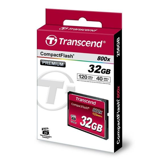 Карта памяти Transcend 32GB CF 800X (TS32GCF800) | Зображення 3