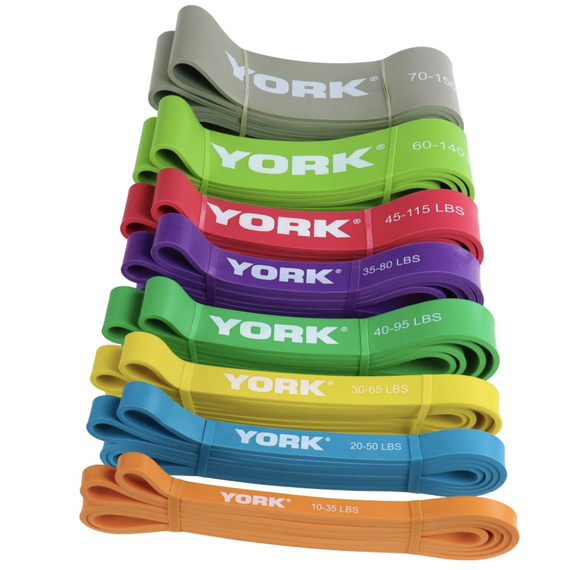 Резинка для фітнесу York 25-50кг - 2080x45x4,5 мм, червоний | Зображення 6