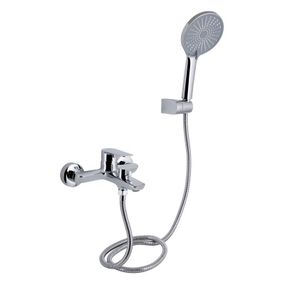 Смеситель для ванны Qtap Leo New (c душевым гарнитуром) QTLEO259CRM45563 Chrome