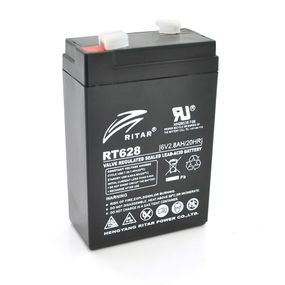 Акумуляторна батарея AGM RITAR RT628, Black Case, 6V 2.8Ah (66х34х 97 (103))